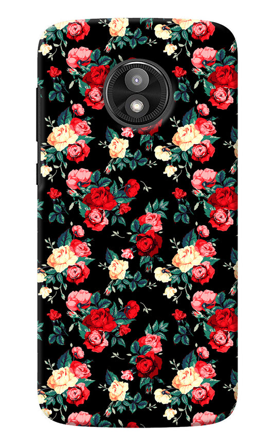 Rose Pattern Moto E5 Play Back Cover