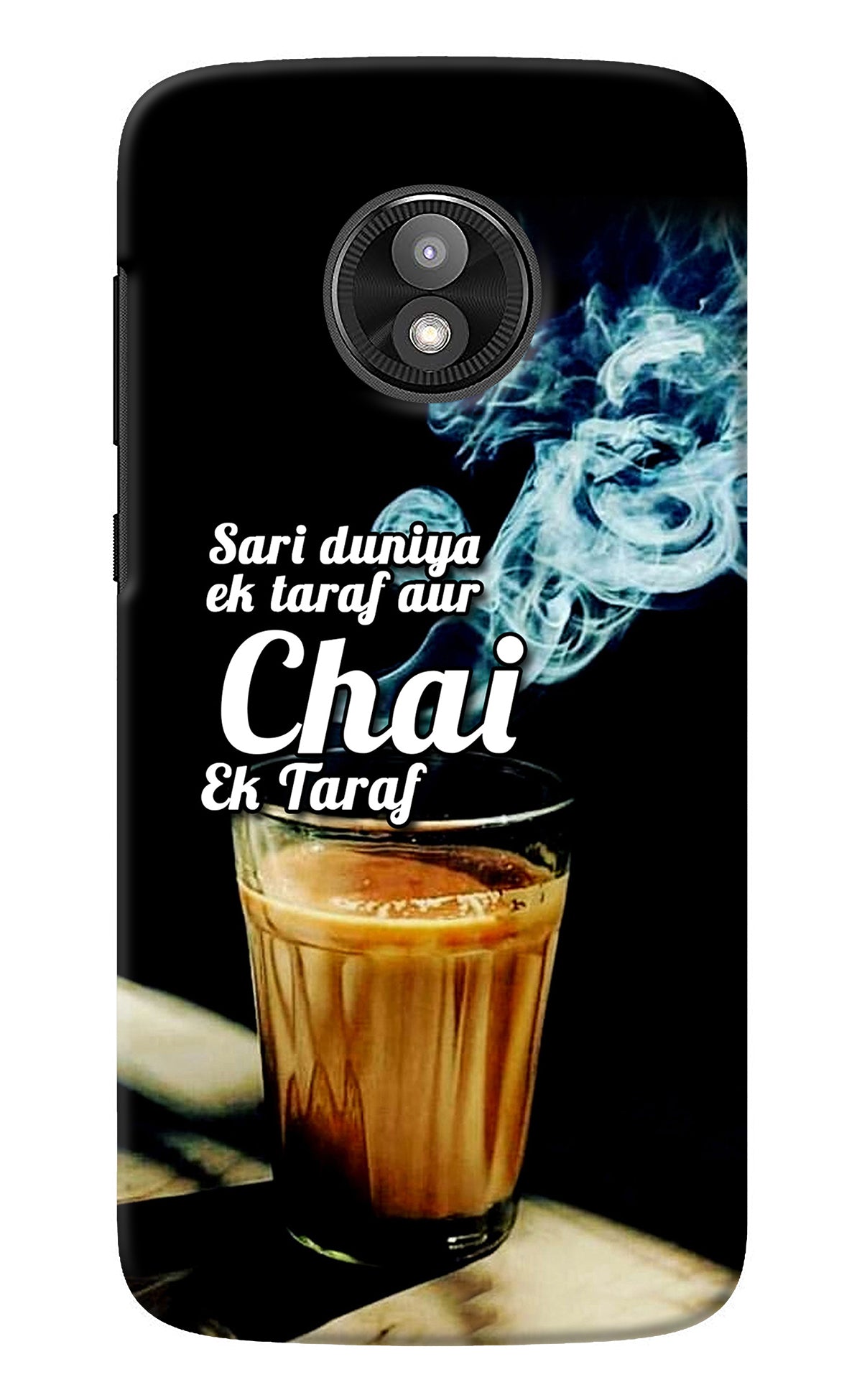 Chai Ek Taraf Quote Moto E5 Play Back Cover