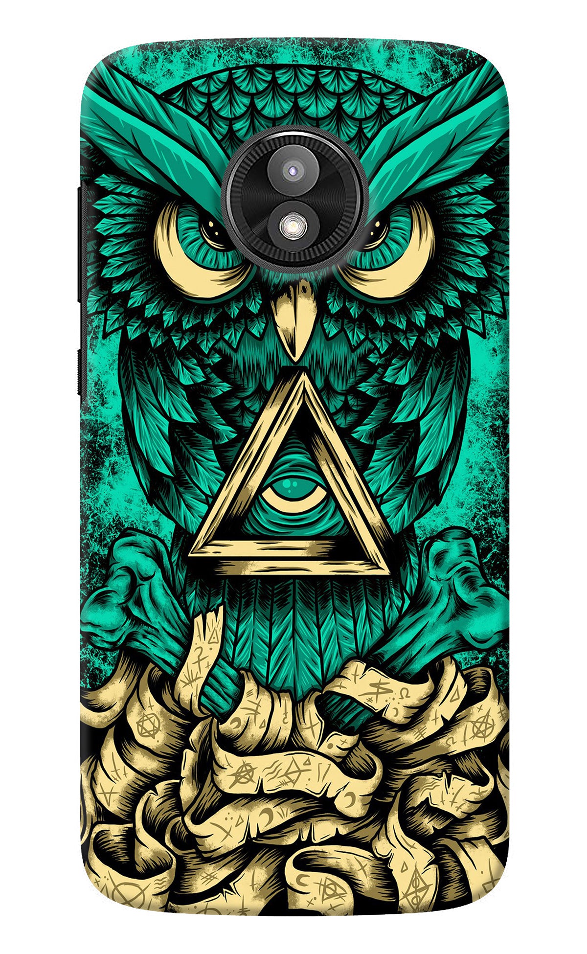 Green Owl Moto E5 Play Back Cover