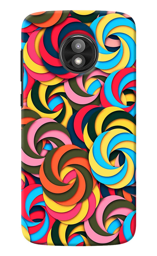 Spiral Pattern Moto E5 Play Back Cover