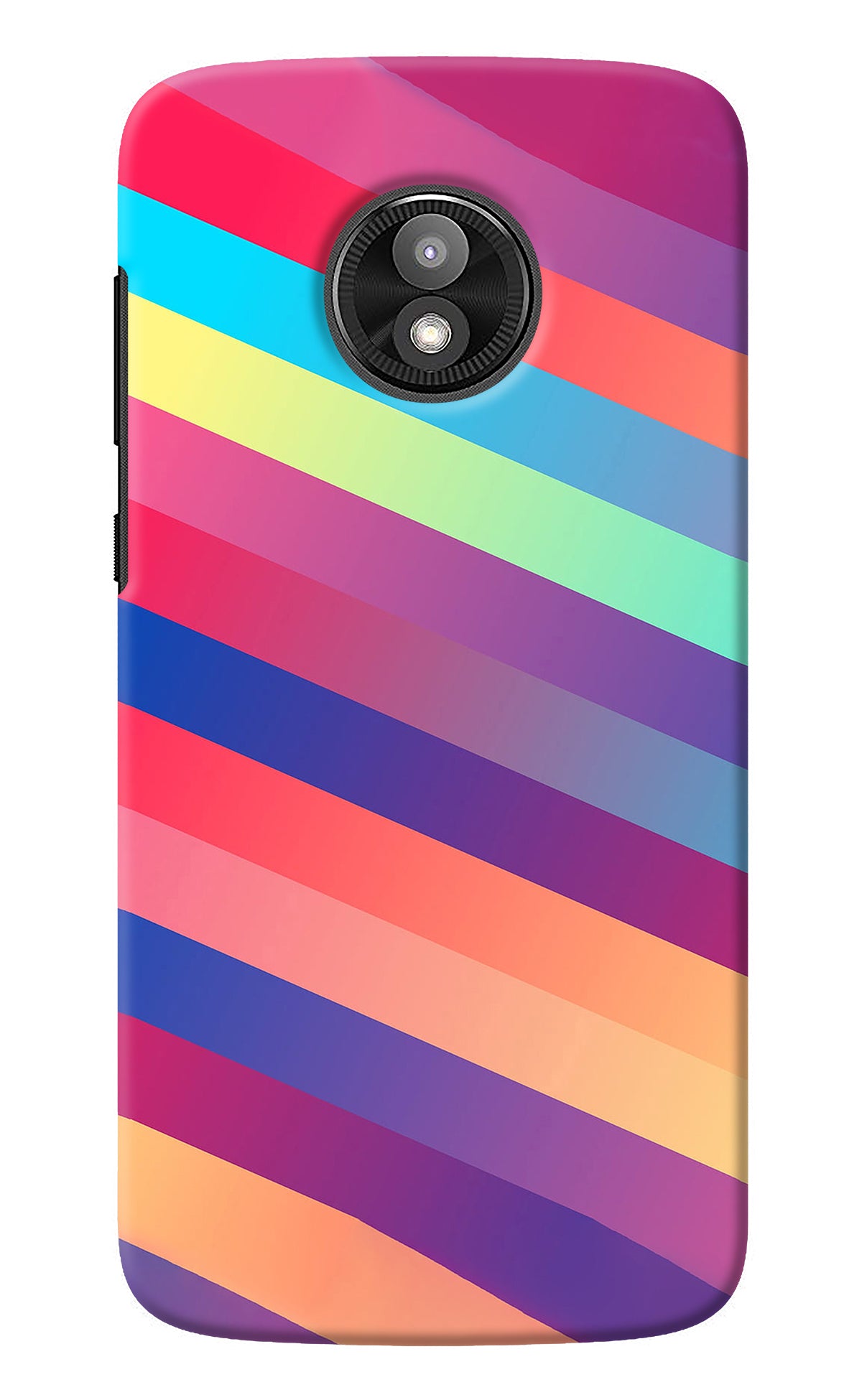 Stripes color Moto E5 Play Back Cover