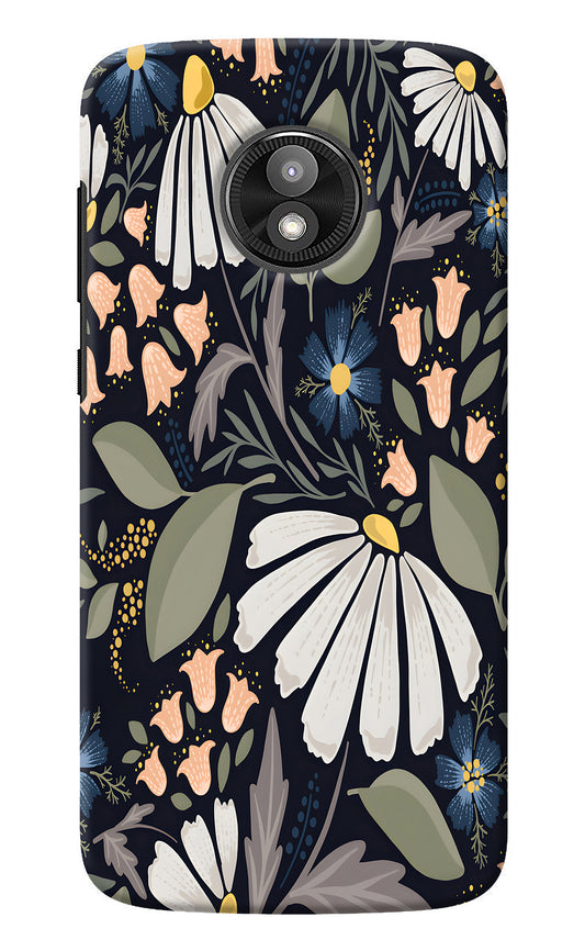 Flowers Art Moto E5 Play Back Cover