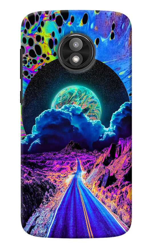 Psychedelic Painting Moto E5 Play Back Cover