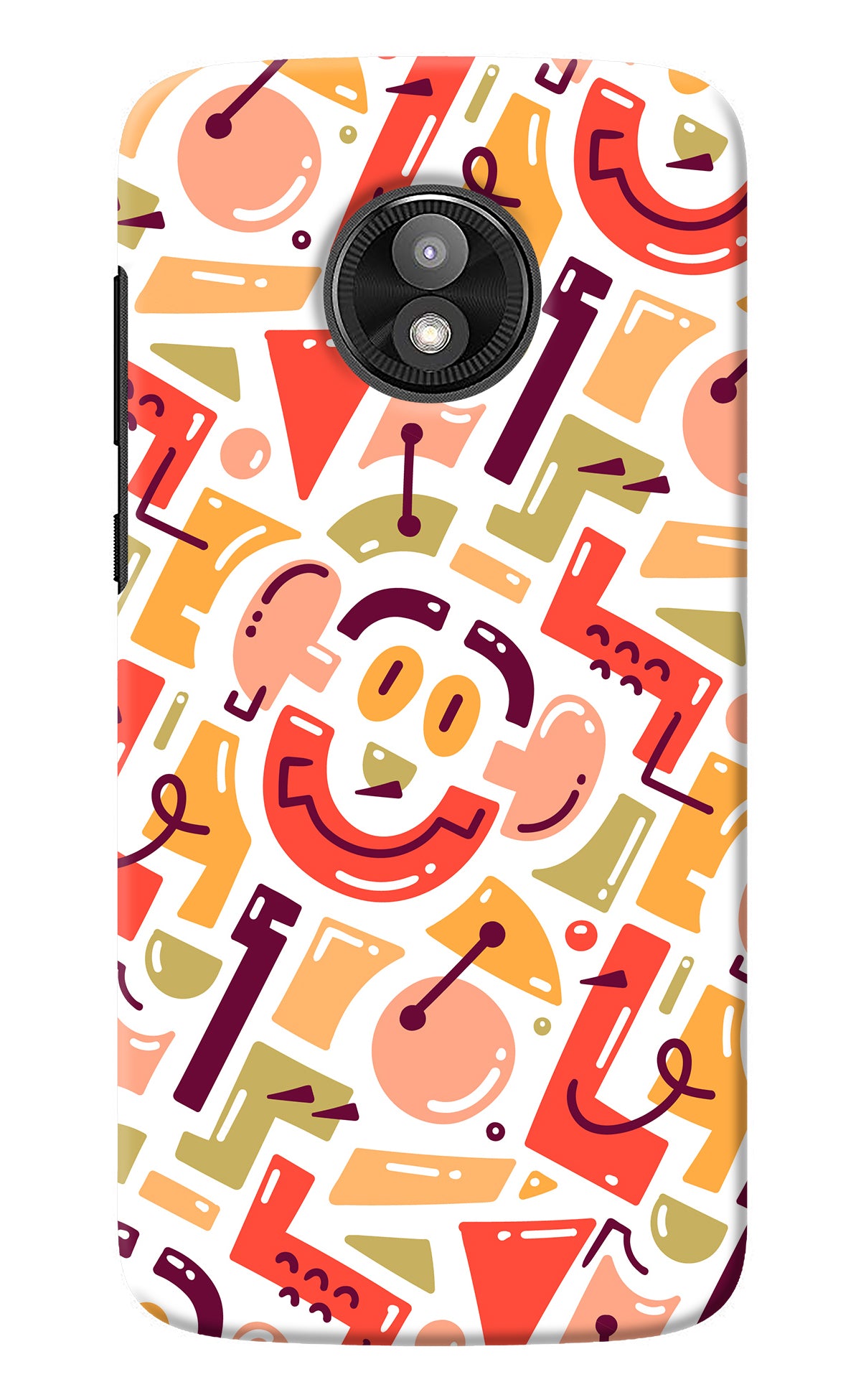 Doodle Pattern Moto E5 Play Back Cover