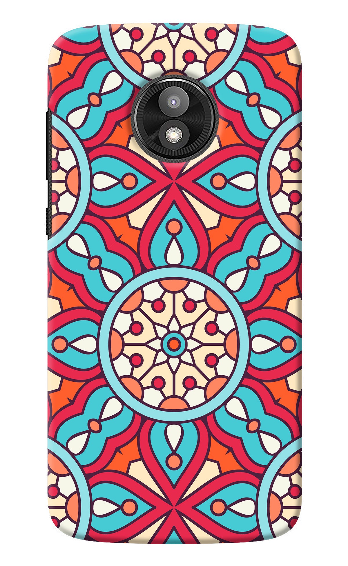 Mandala Geometric Moto E5 Play Back Cover