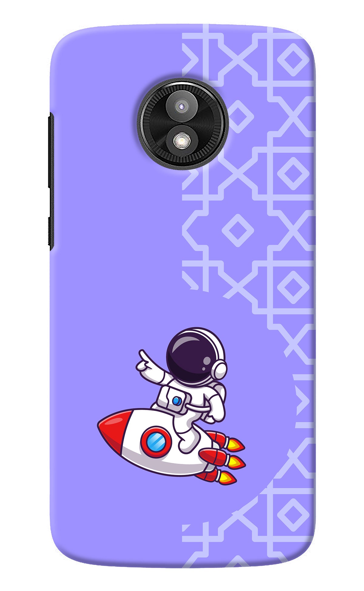 Cute Astronaut Moto E5 Play Back Cover