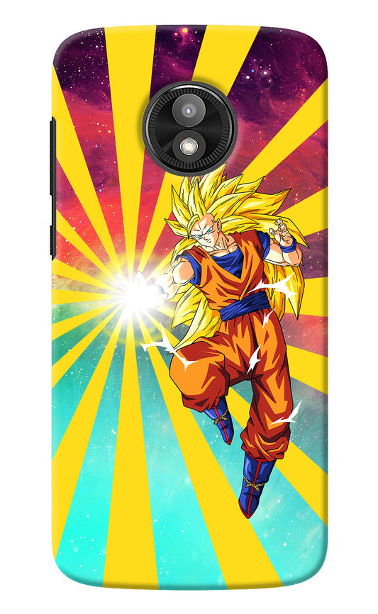 Goku Super Saiyan Moto E5 Play Back Cover