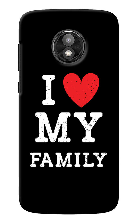 I Love My Family Moto E5 Play Back Cover