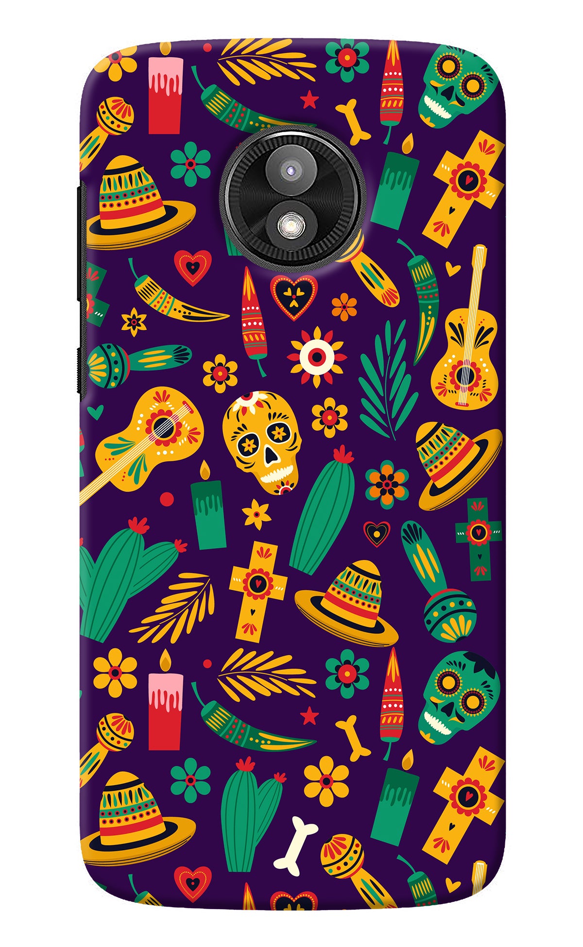 Mexican Artwork Moto E5 Play Back Cover