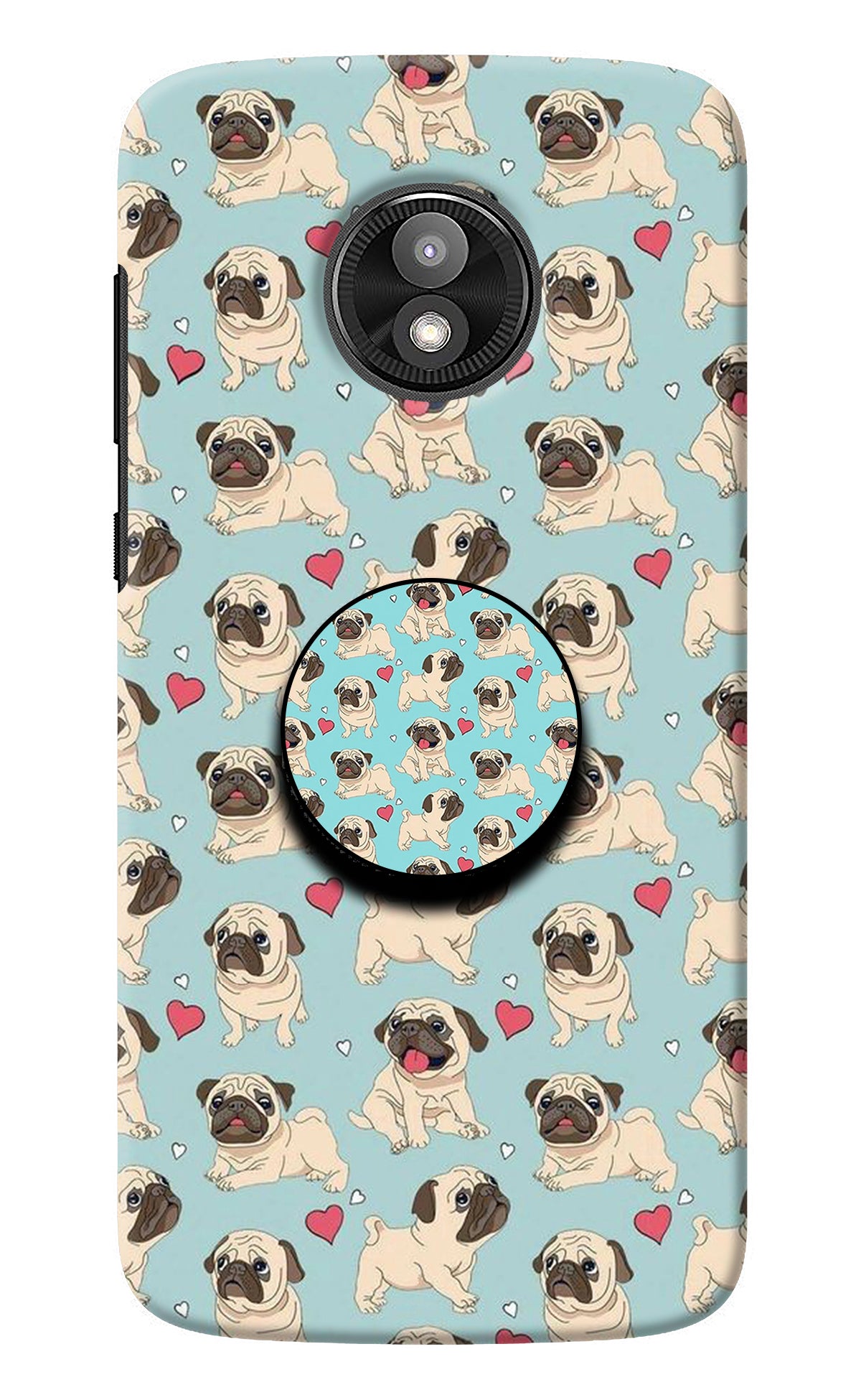 Pug Dog Moto E5 Play Pop Case