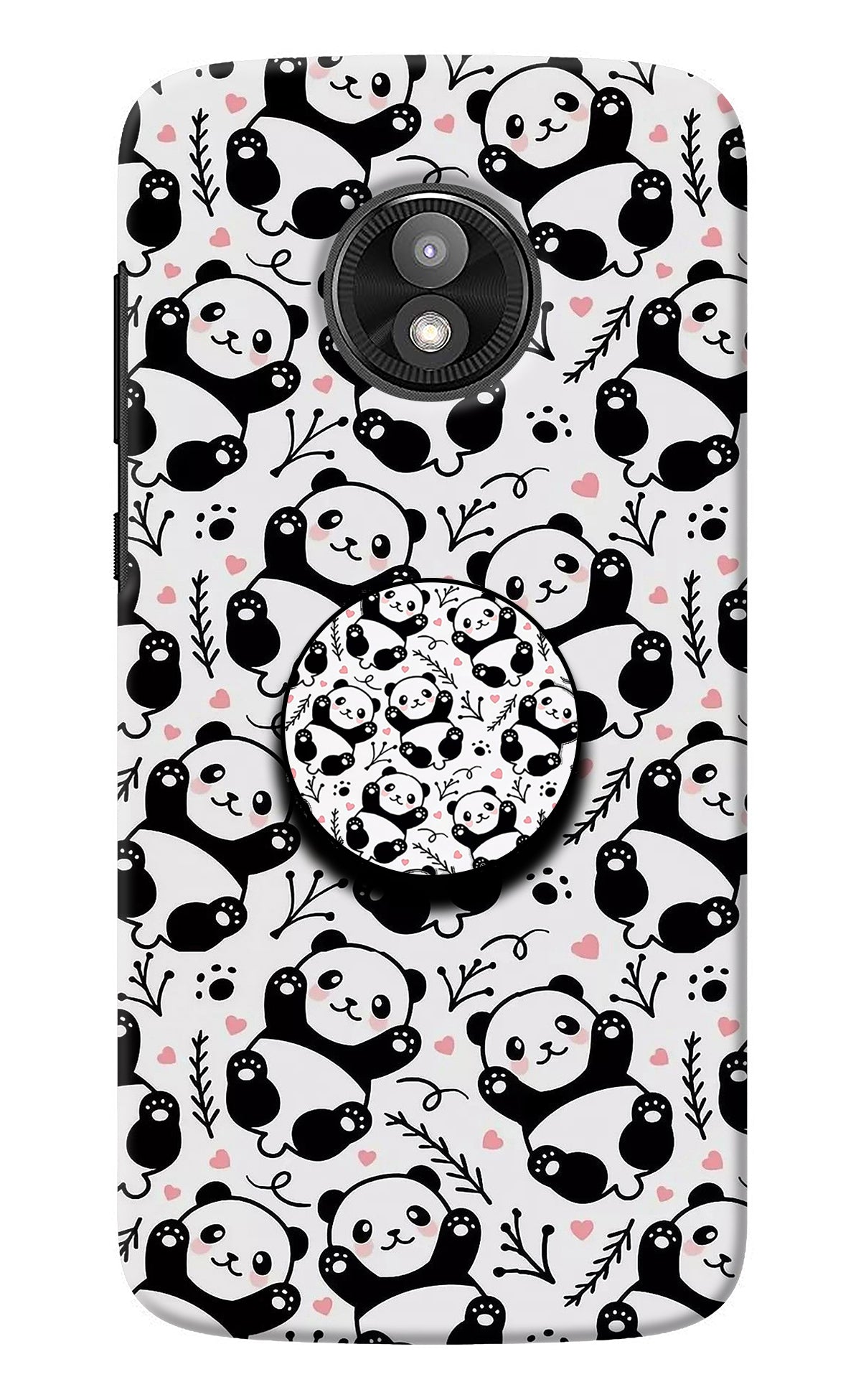 Cute Panda Moto E5 Play Pop Case