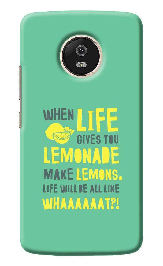 Quote Moto G5 Back Cover