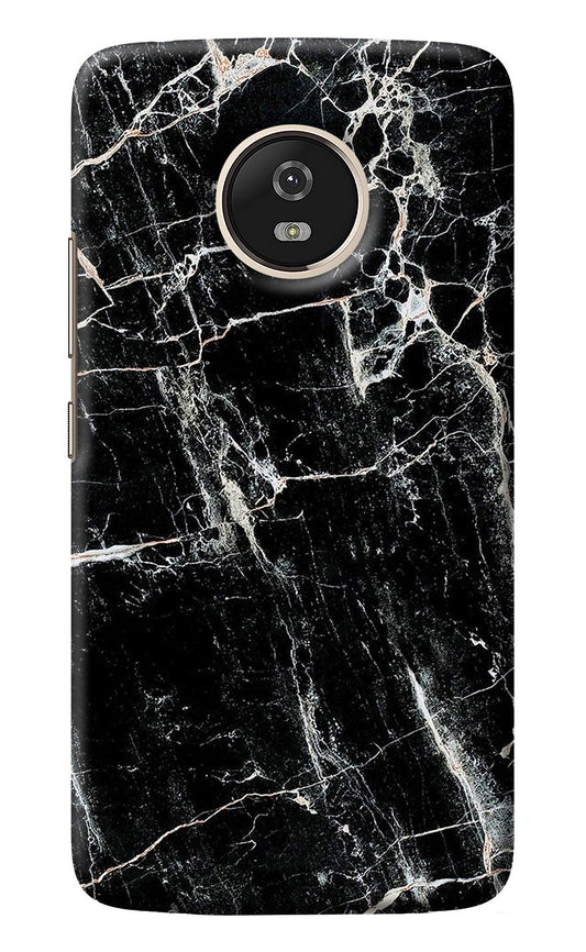 Black Marble Texture Moto G5 Back Cover