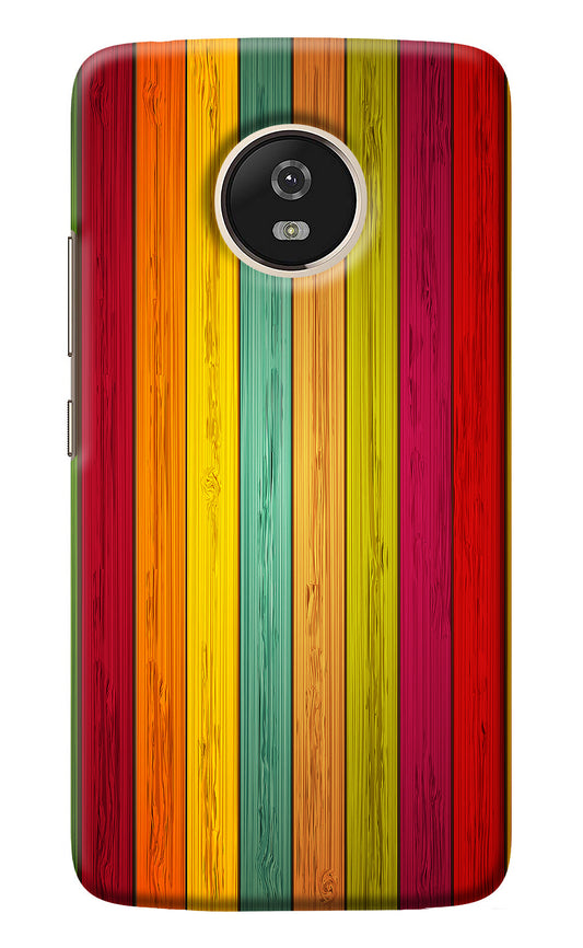 Multicolor Wooden Moto G5 Back Cover