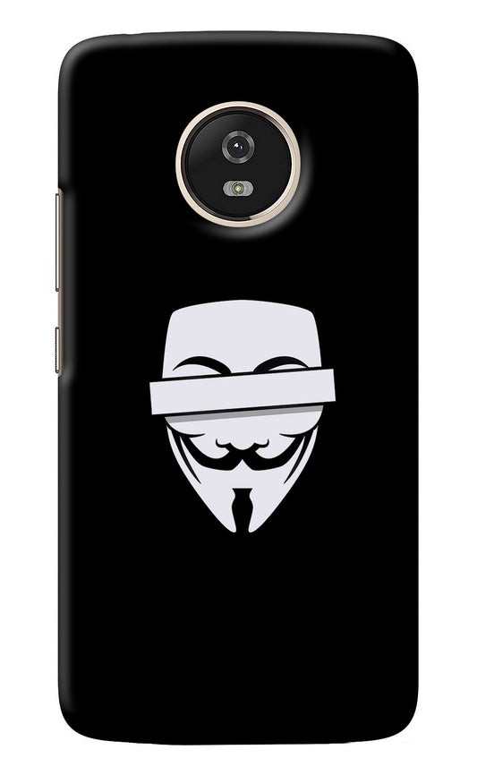 Anonymous Face Moto G5 Back Cover