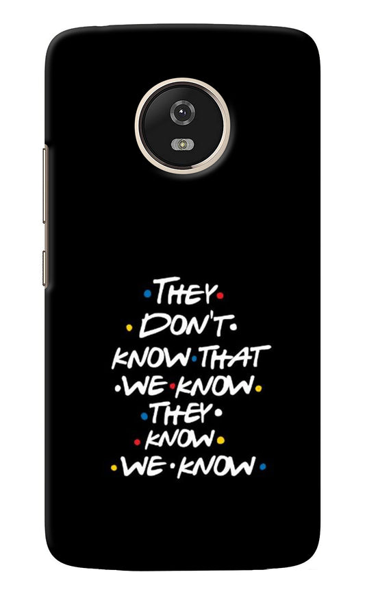 FRIENDS Dialogue Moto G5 Back Cover