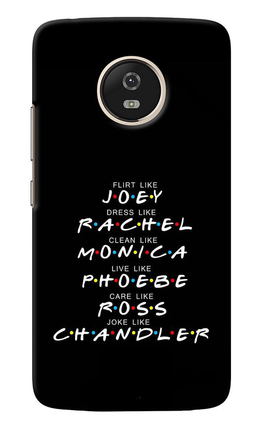 FRIENDS Character Moto G5 Back Cover