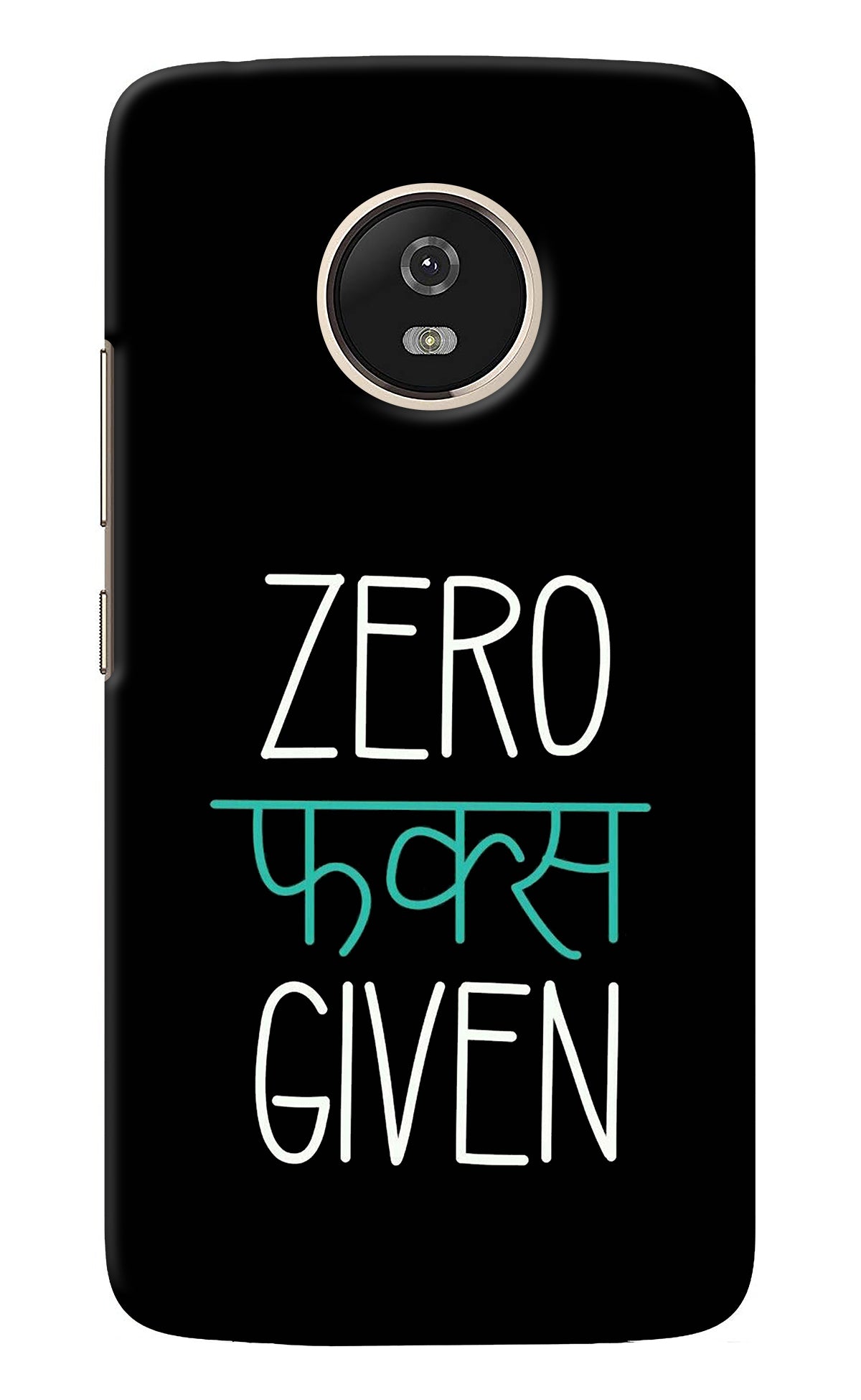 Zero Fucks Given Moto G5 Back Cover