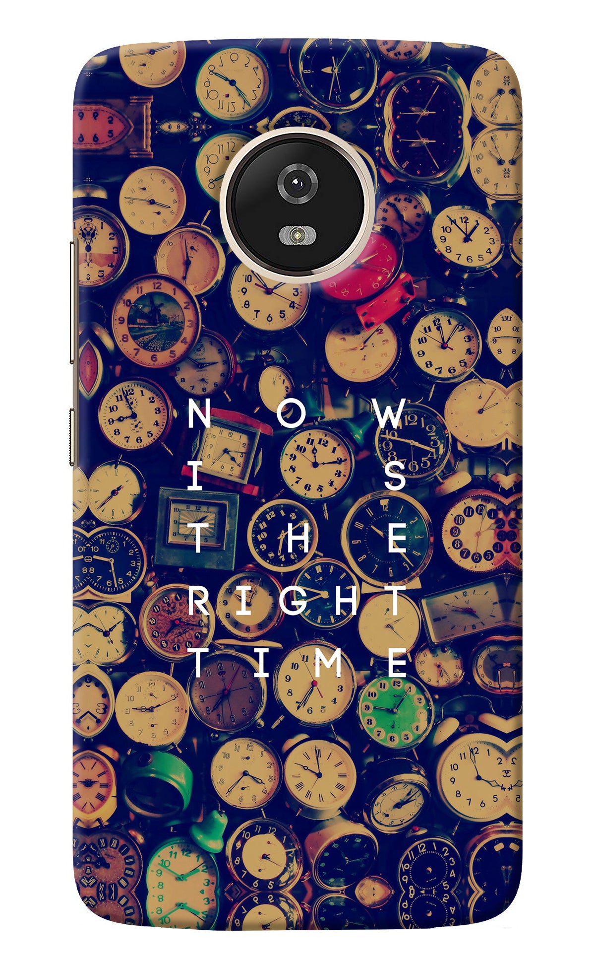 Now is the Right Time Quote Moto G5 Back Cover