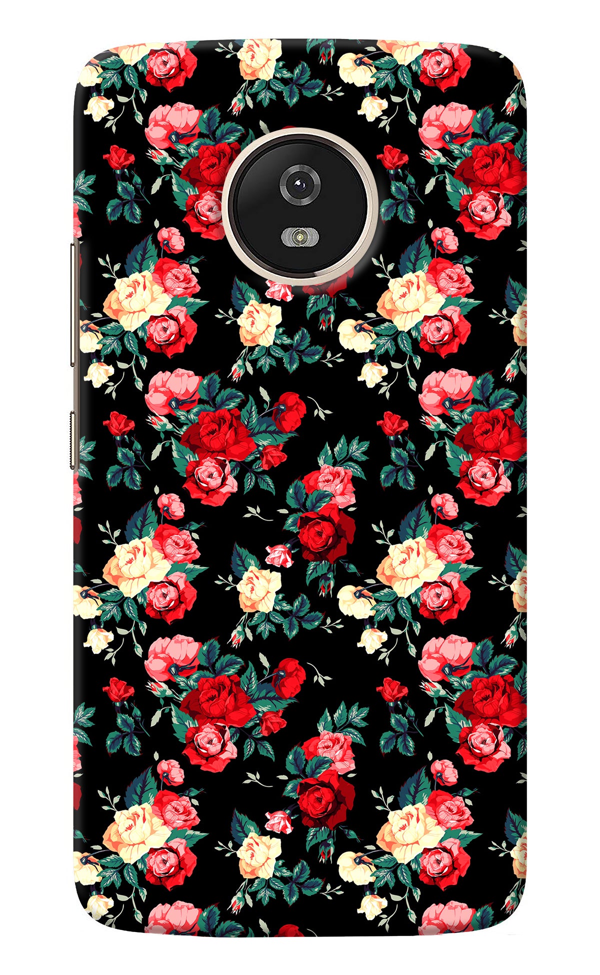 Rose Pattern Moto G5 Back Cover