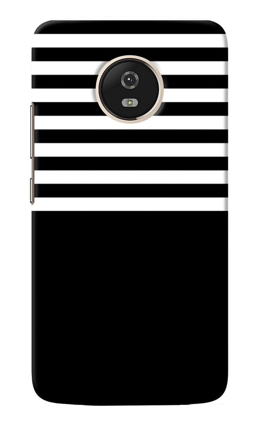 Black and White Print Moto G5 Back Cover