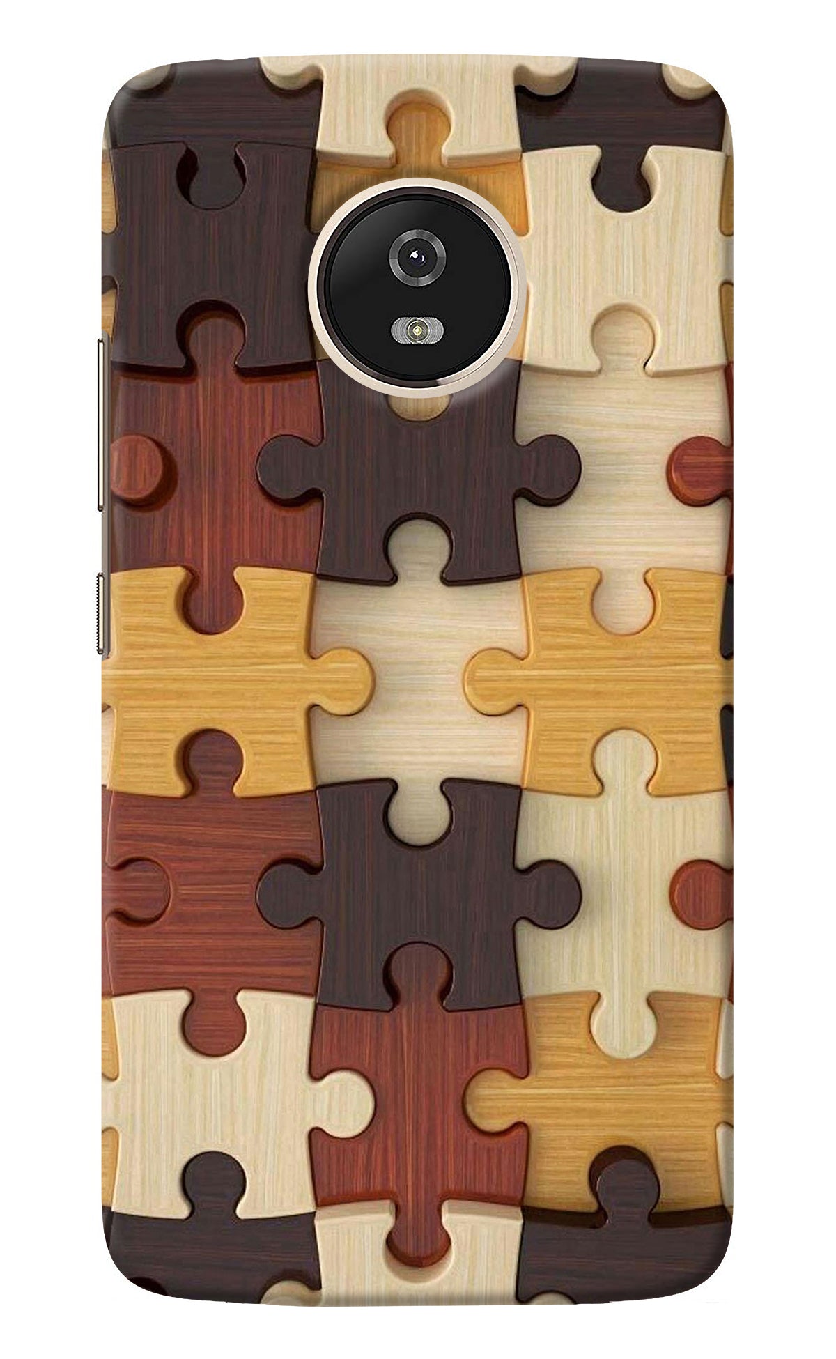 Wooden Puzzle Moto G5 Back Cover