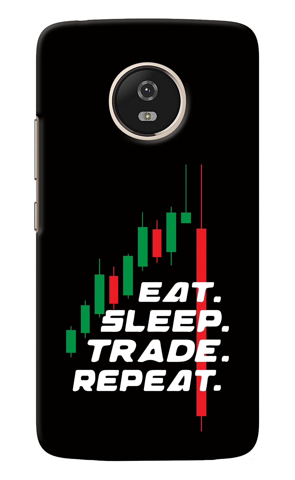 Eat Sleep Trade Repeat Moto G5 Back Cover