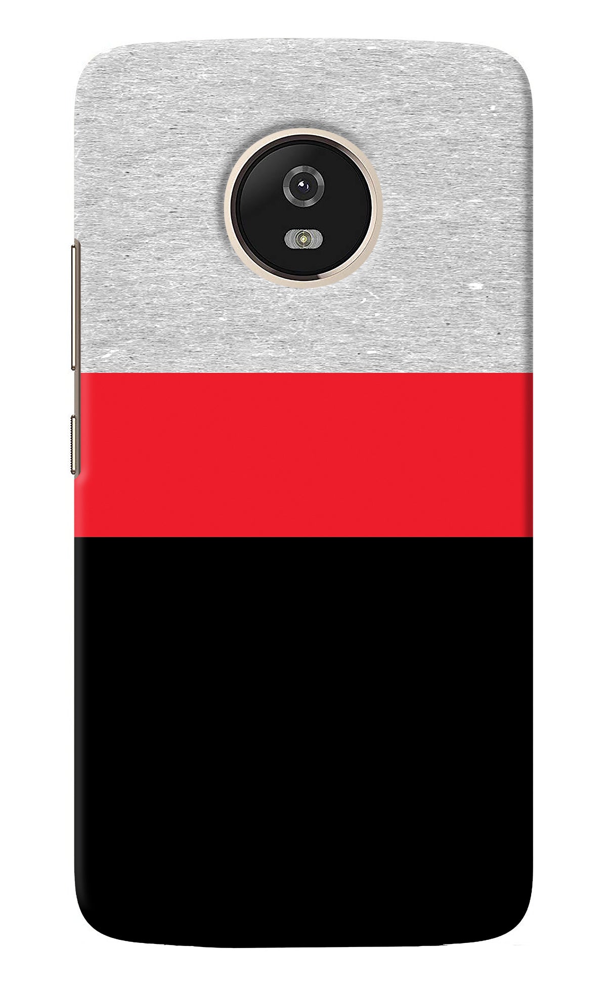 Tri Color Pattern Moto G5 Back Cover