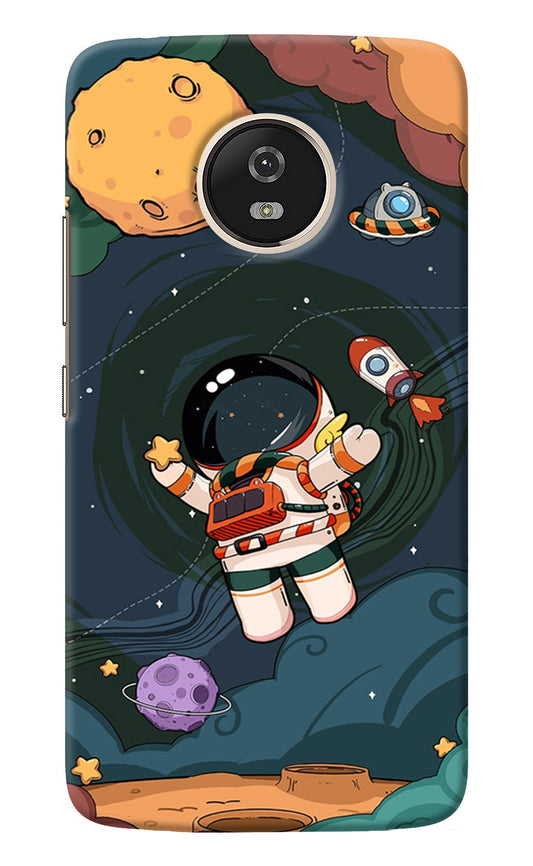 Cartoon Astronaut Moto G5 Back Cover