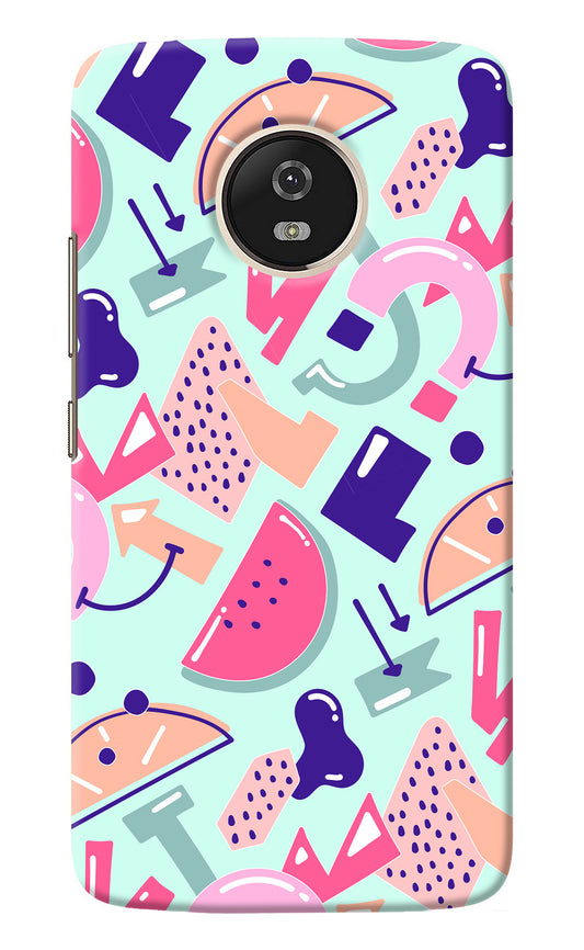 Doodle Pattern Moto G5 Back Cover