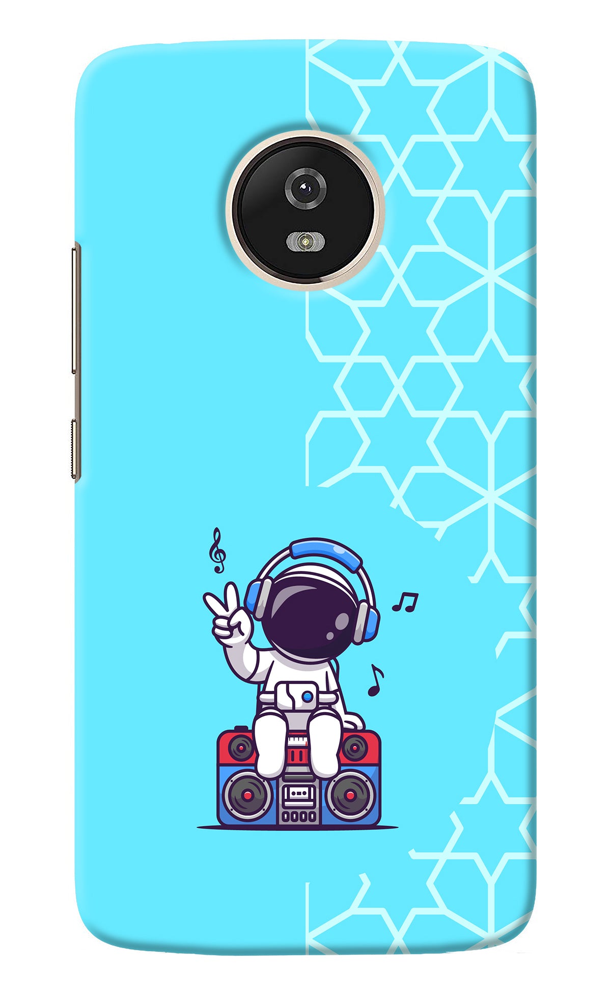 Cute Astronaut Chilling Moto G5 Back Cover