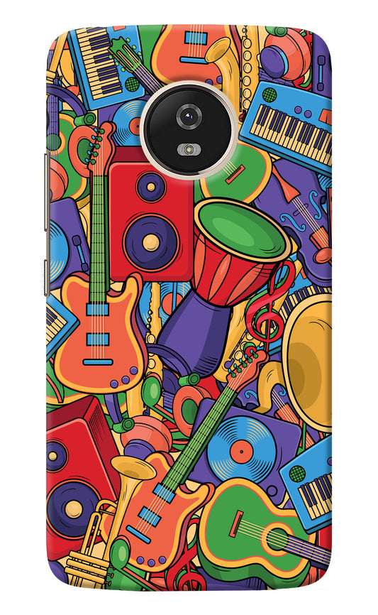 Music Instrument Doodle Moto G5 Back Cover