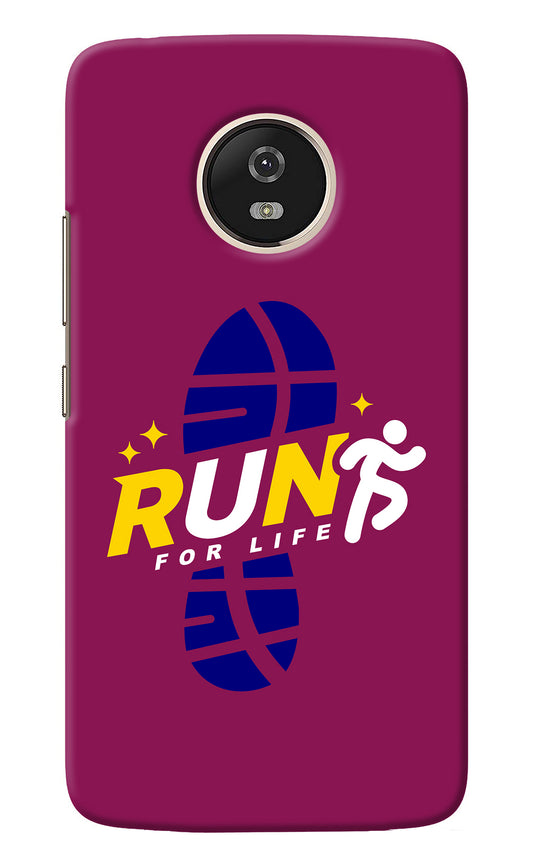 Run for Life Moto G5 Back Cover