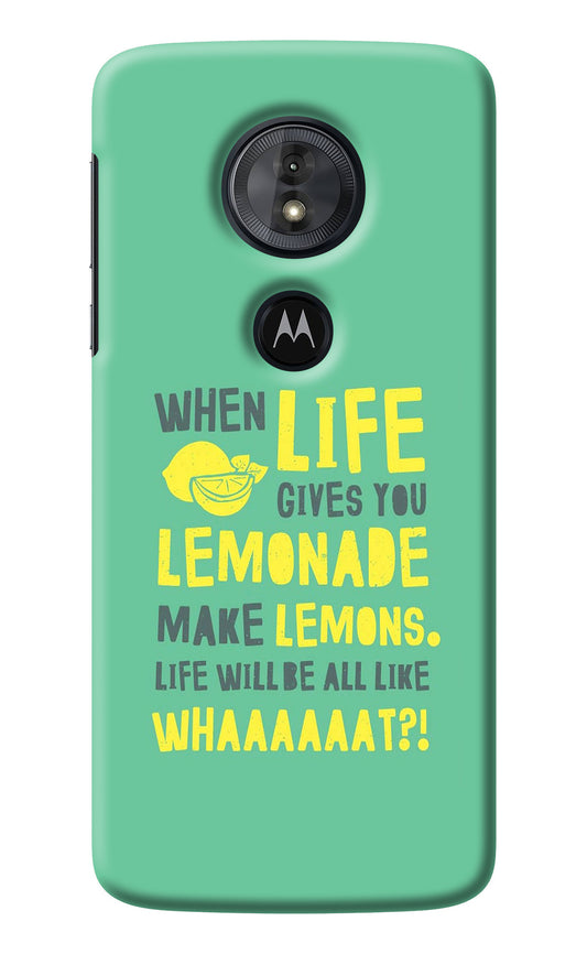 Quote Moto G6 Play Back Cover