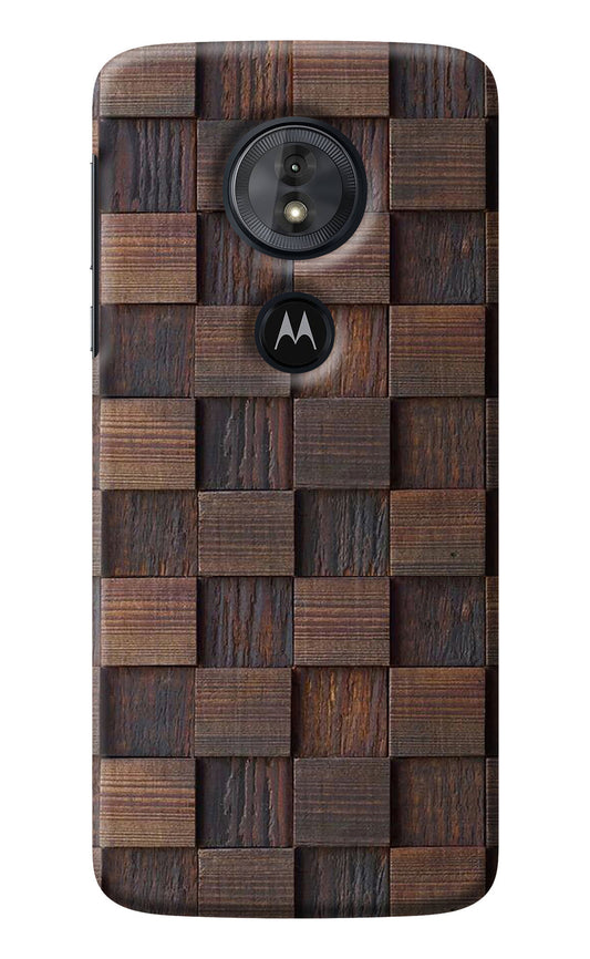 Wooden Cube Design Moto G6 Play Back Cover