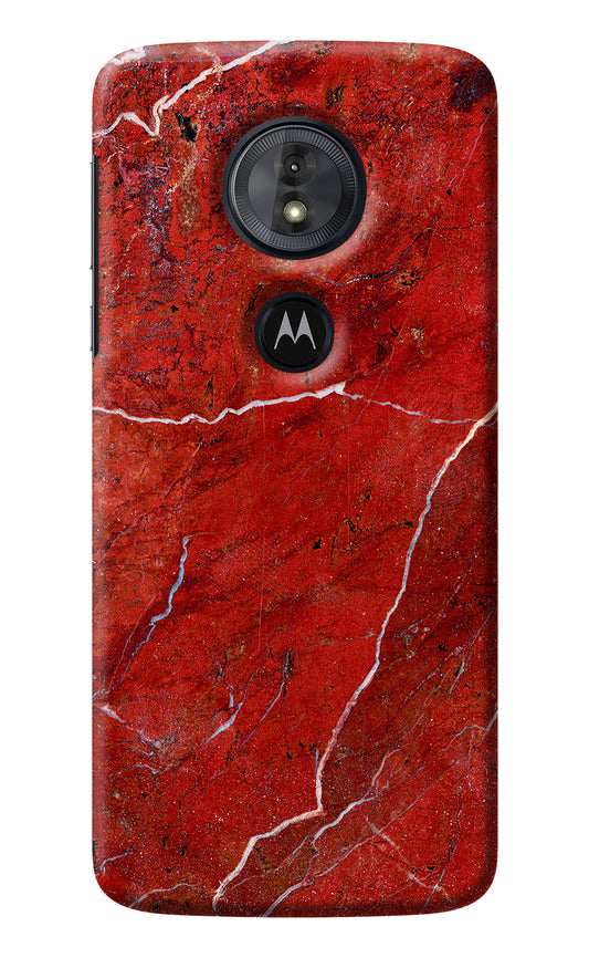 Red Marble Design Moto G6 Play Back Cover