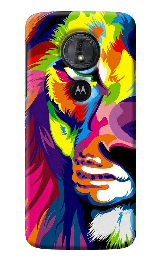 Lion Half Face Moto G6 Play Back Cover