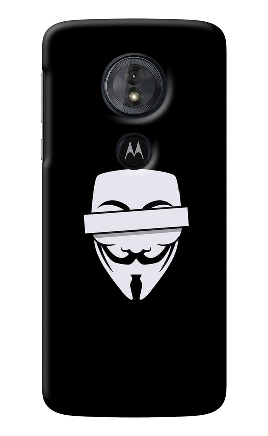 Anonymous Face Moto G6 Play Back Cover