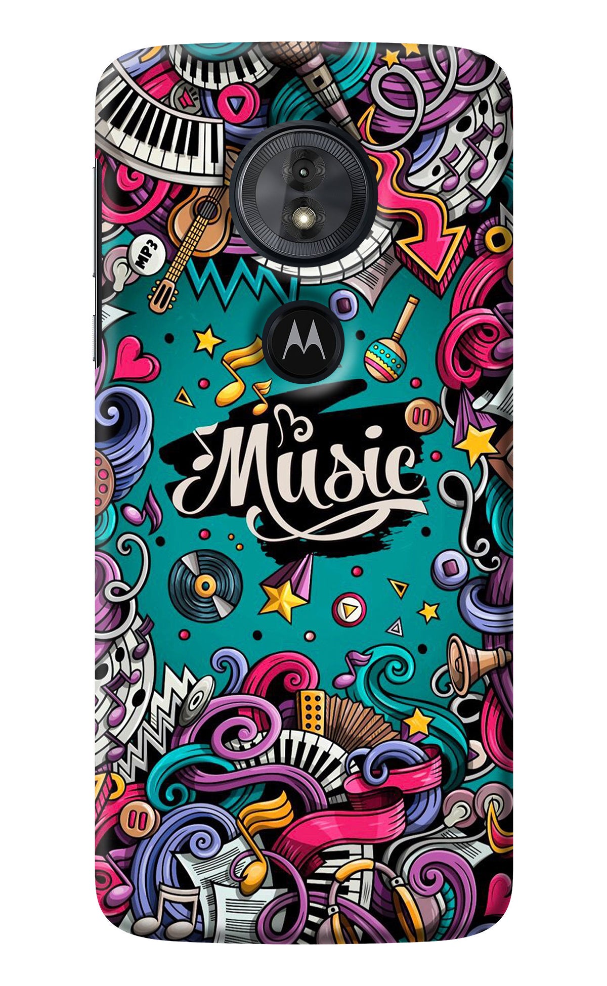 Music Graffiti Moto G6 Play Back Cover