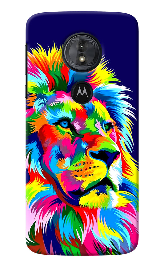 Vector Art Lion Moto G6 Play Back Cover