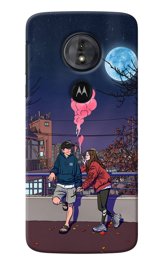 Chilling Couple Moto G6 Play Back Cover