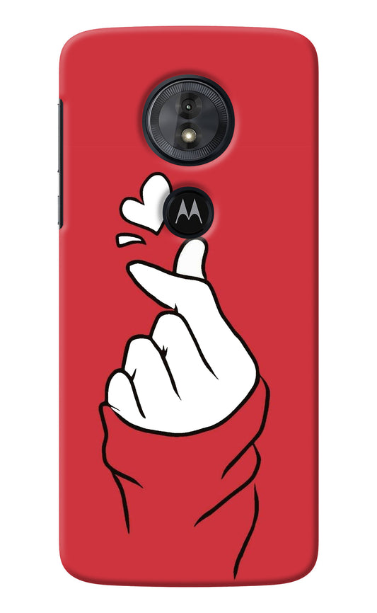 Korean Love Sign Moto G6 Play Back Cover