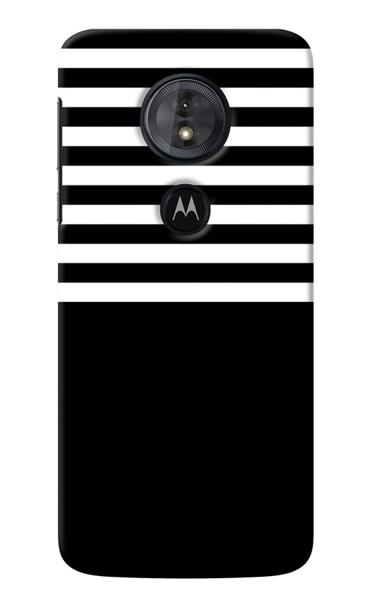 Black and White Print Moto G6 Play Back Cover