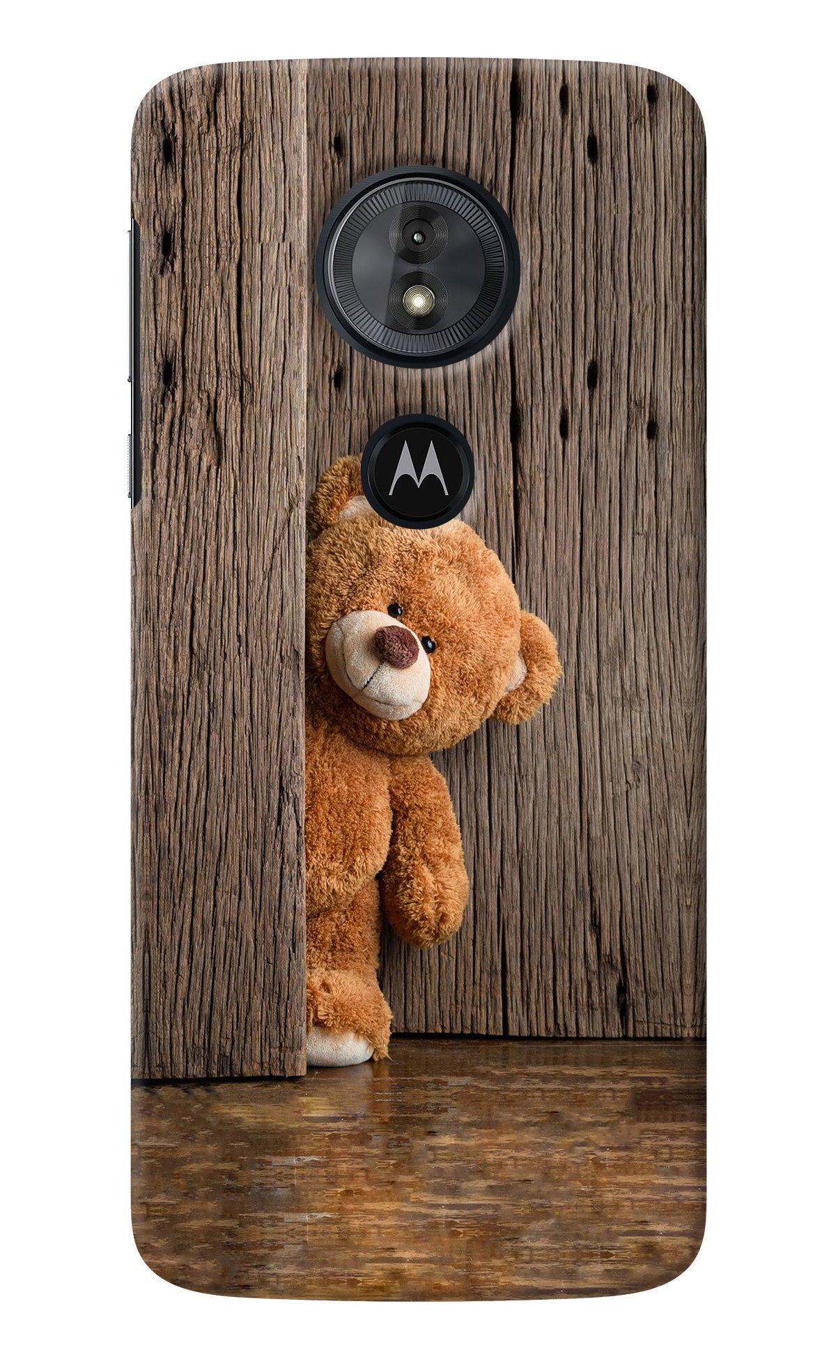 Teddy Wooden Moto G6 Play Back Cover