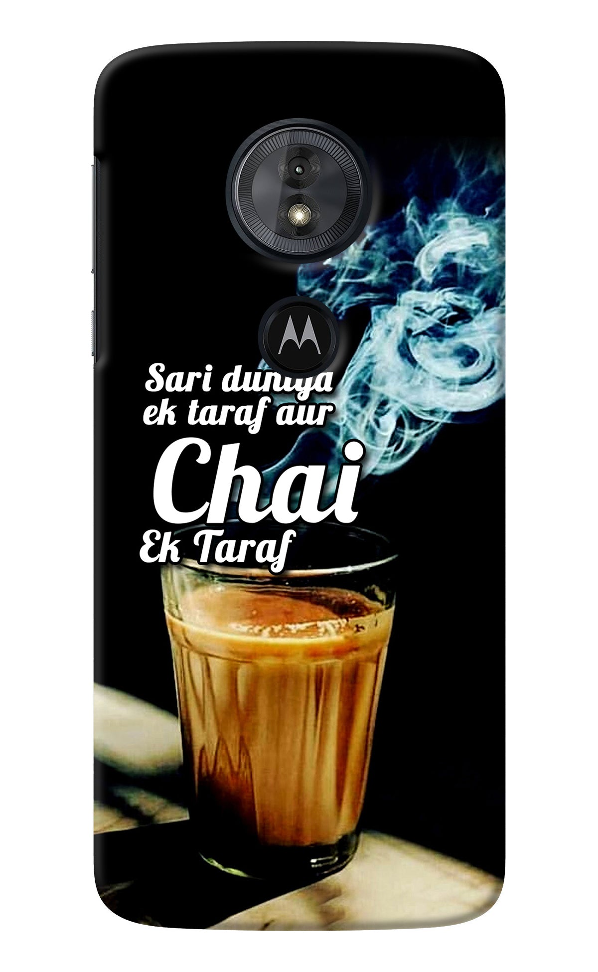 Chai Ek Taraf Quote Moto G6 Play Back Cover