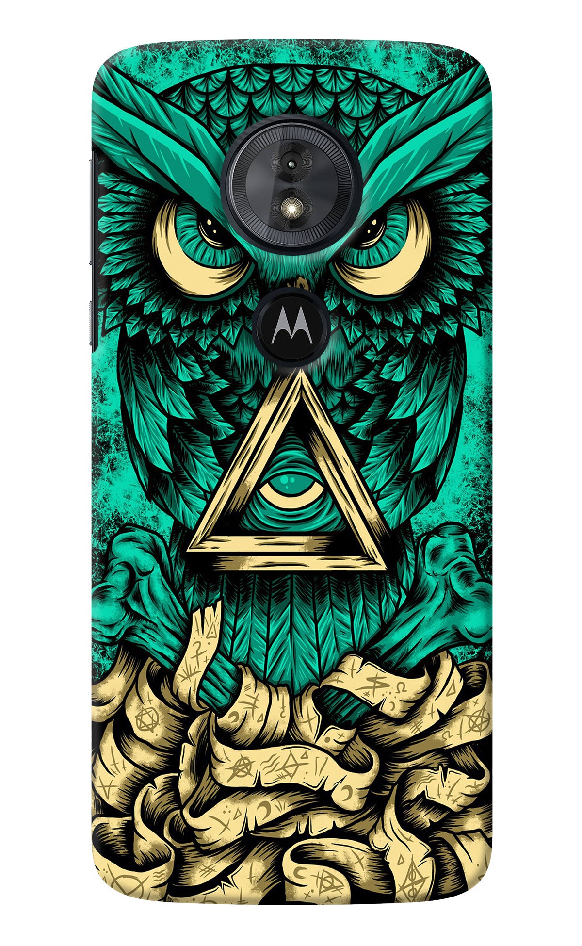 Green Owl Moto G6 Play Back Cover