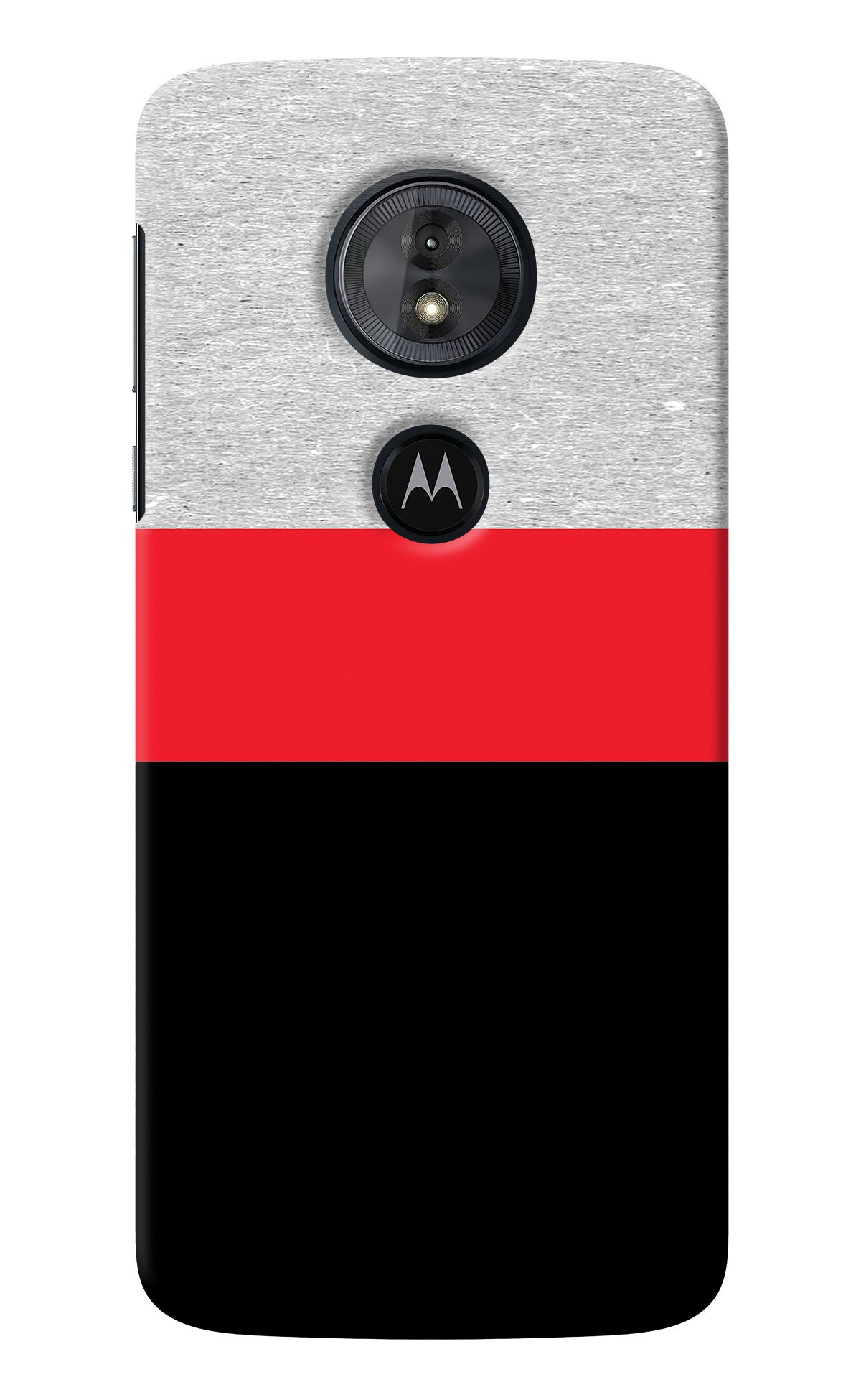 Tri Color Pattern Moto G6 Play Back Cover