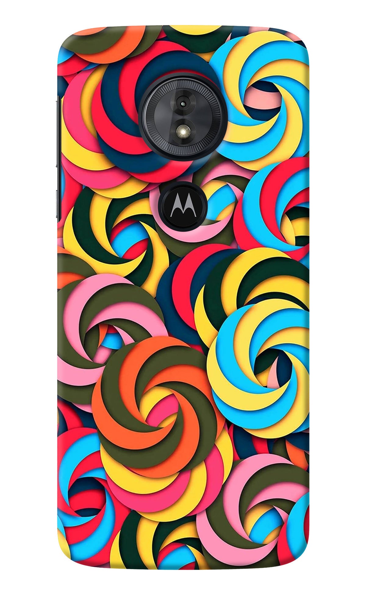 Spiral Pattern Moto G6 Play Back Cover