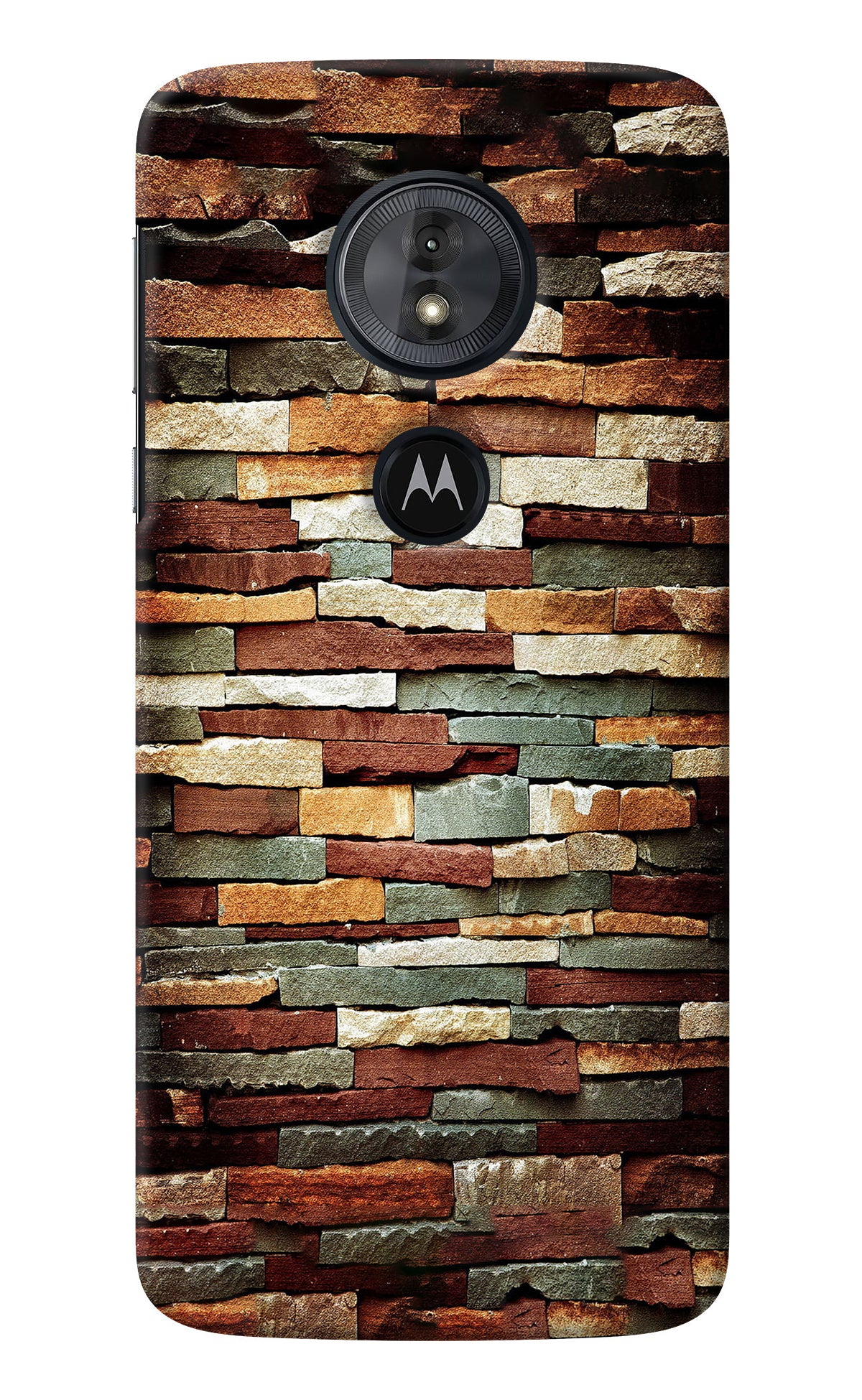 Bricks Pattern Moto G6 Play Back Cover