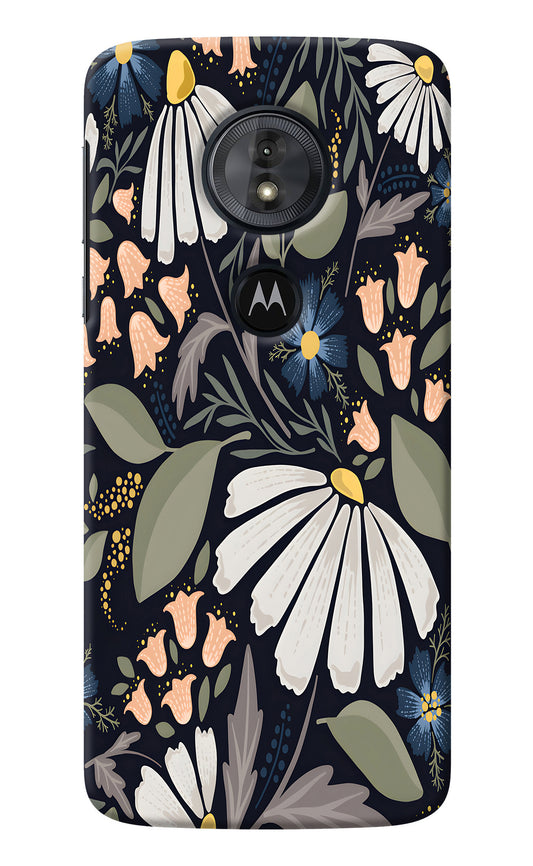 Flowers Art Moto G6 Play Back Cover